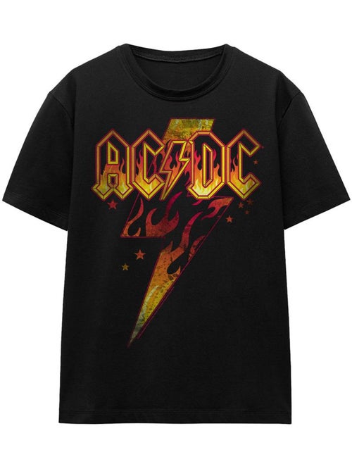AC/DC - Camiseta Rayo de Fuego para Adultos Unisex - Kiabi AC/DC - Camiseta Rayo de Fuego para Adultos Unisex - Kiabi