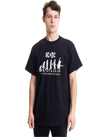AC/DC - Camiseta The Evolution of Rock para Adultos Unisex