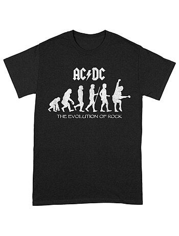 AC/DC - Camiseta The Evolution of Rock para Adultos Unisex