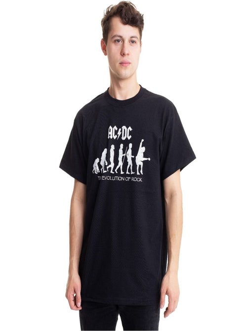 AC/DC - Camiseta The Evolution of Rock para Adultos Unisex - Kiabi