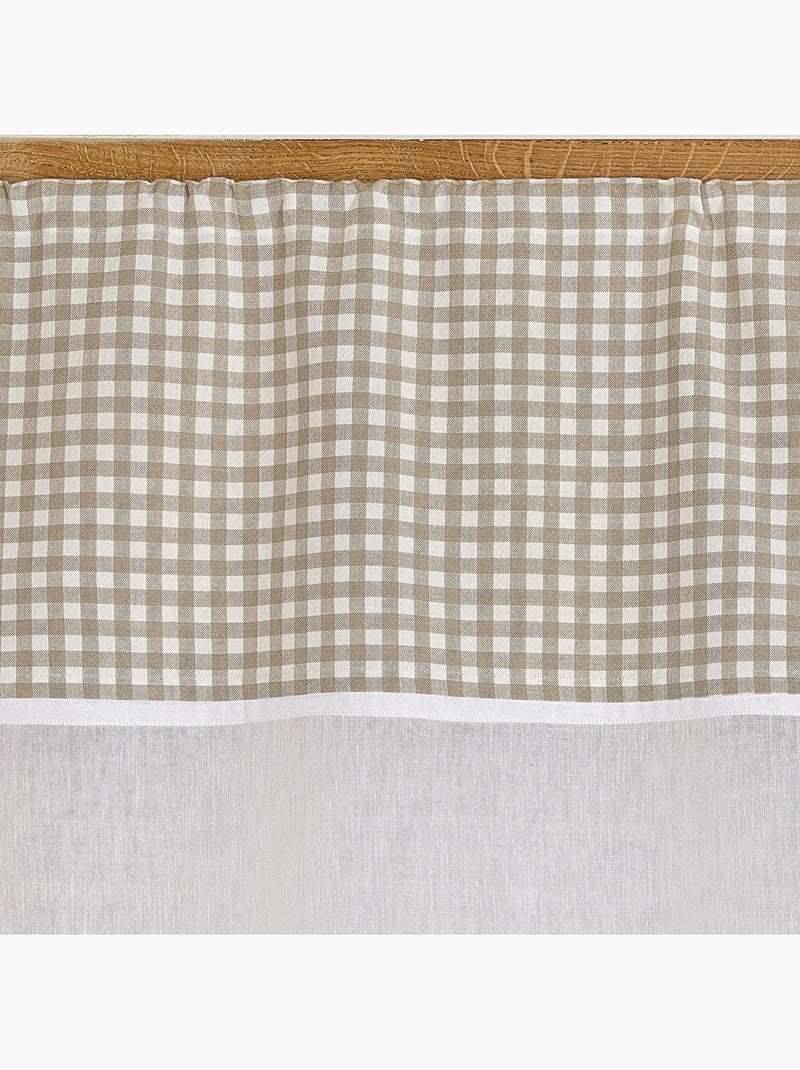 Acristalamiento de algodón con puntos bajos Beige - Kiabi