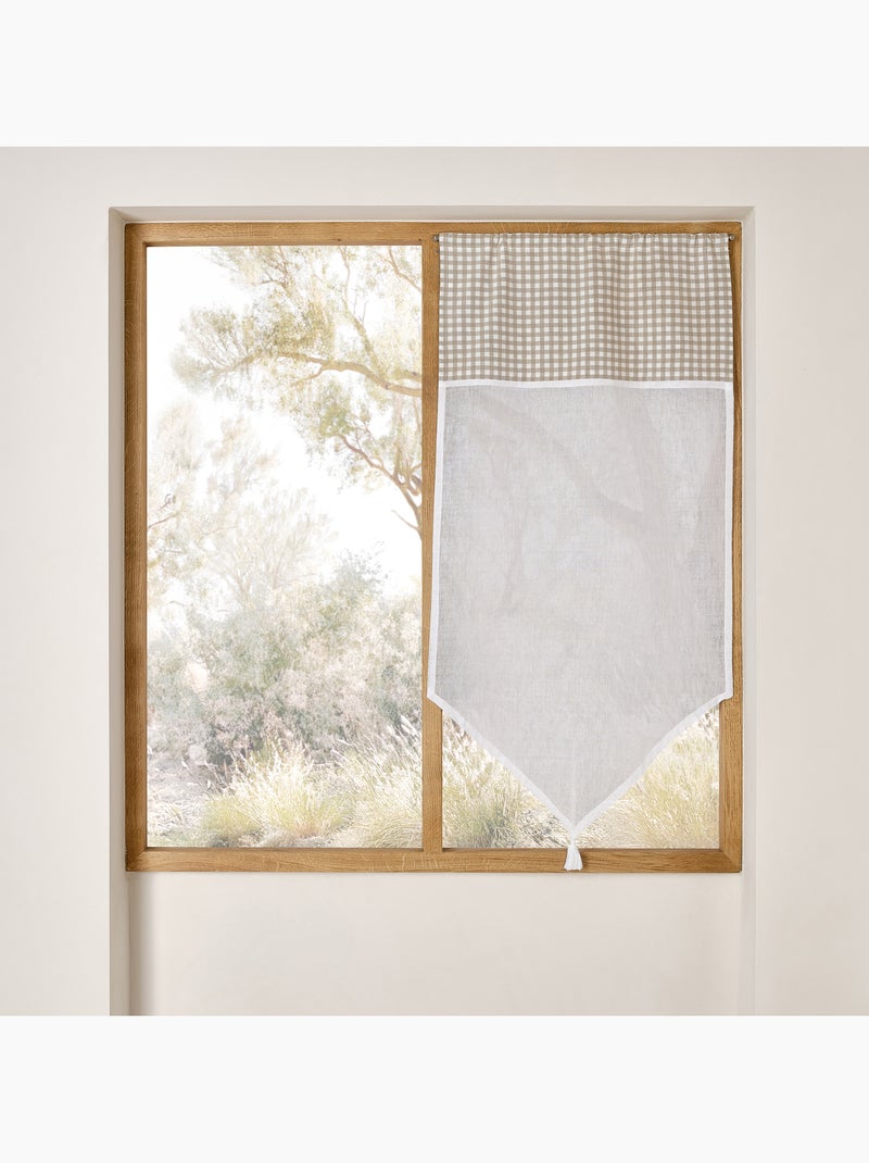 Acristalamiento de algodón con puntos bajos Beige - Kiabi