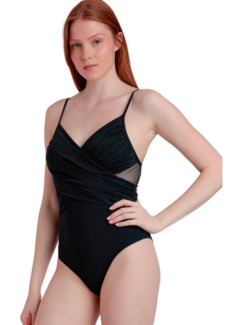 ADMAS Bañador Aro Drapeado Cruzado Night para Mujer - Kiabi