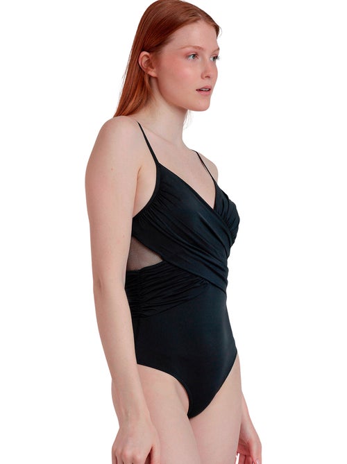ADMAS Bañador Aro Drapeado Cruzado Night para Mujer - Kiabi