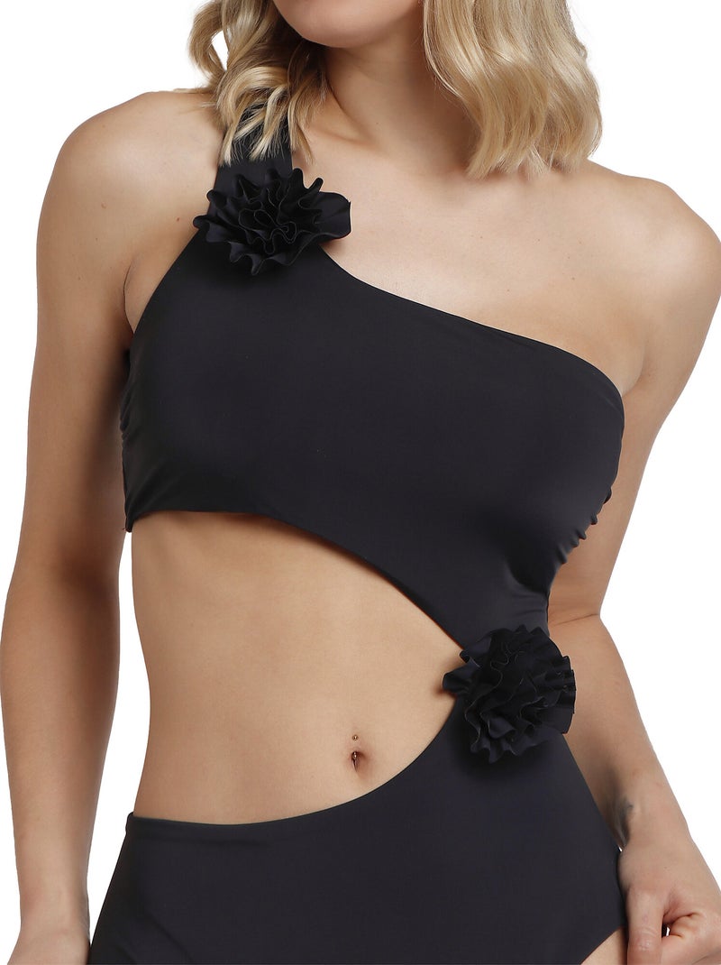 ADMAS Bañador Asimétrico Beach Style para Mujer Negro - Kiabi