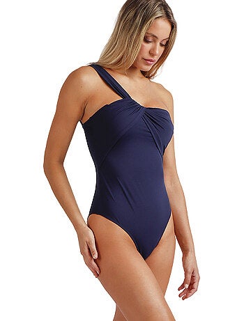 ADMAS Bañador Asimétrico Drapeado Cruise para Mujer