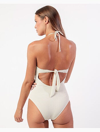 ADMAS Bañador Bandeau Golden Vibes para Mujer