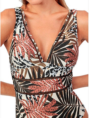ADMAS Bañador Capacidad C Ethnic Leaves para Mujer