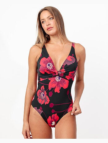 ADMAS Bañador Capacidad Hibiscus para Mujer