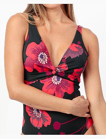 ADMAS Bañador Capacidad Hibiscus para Mujer