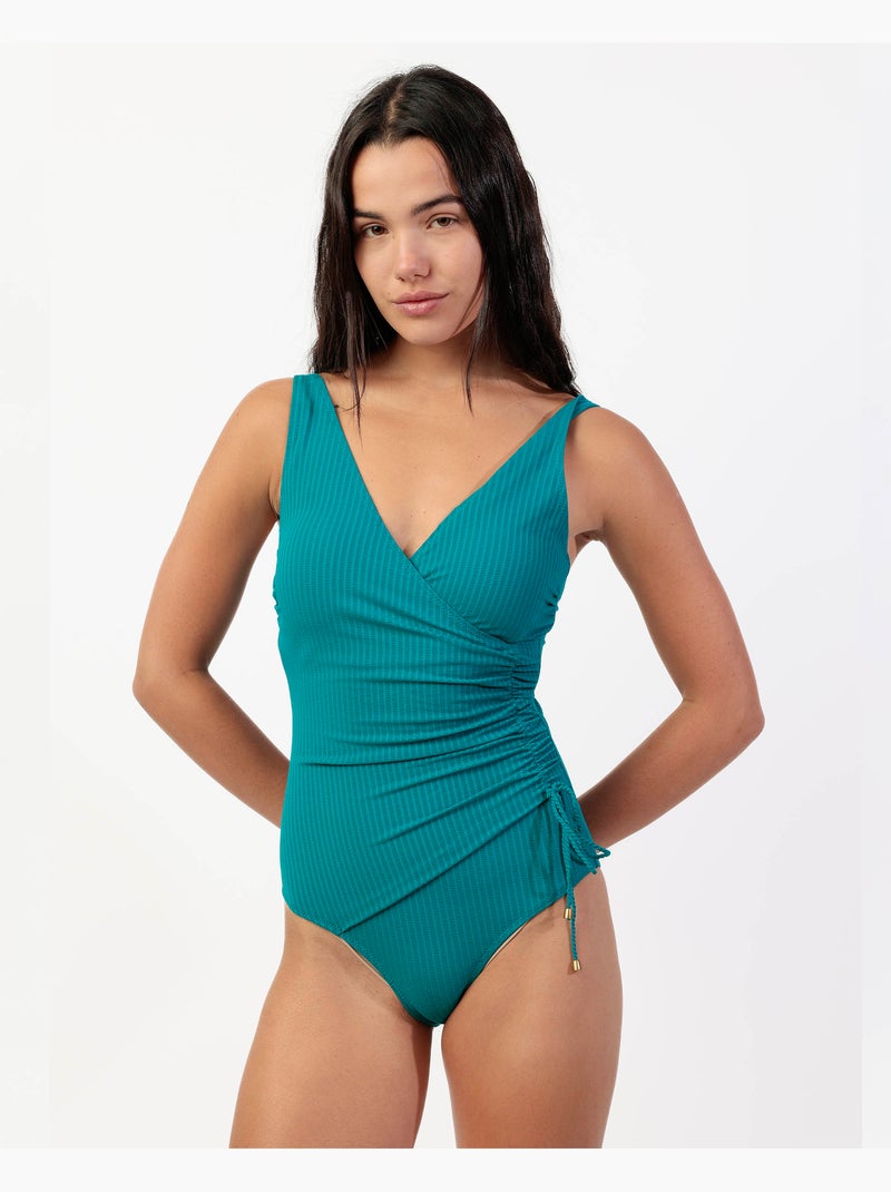 ADMAS Bañador Capacidad Tropical Ocean para Mujer Azul marino - Kiabi