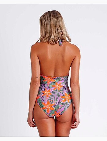 ADMAS Bañador Copa Jungle Mauve para Mujer