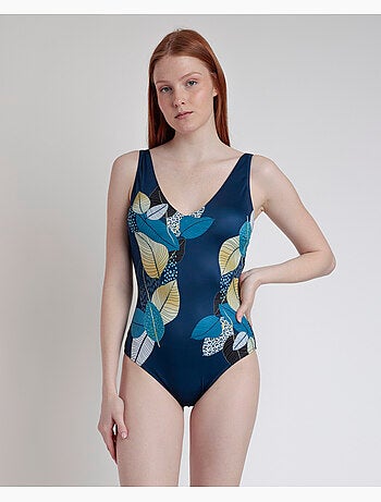 ADMAS Bañador Copa Triángulo Gold Leaves para Mujer