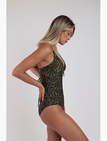 ADMAS Bañador Copa Triángulo Vanguard Leaves para Mujer