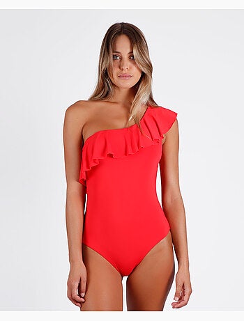 ADMAS Bañador Copas Volante Lateral para Mujer