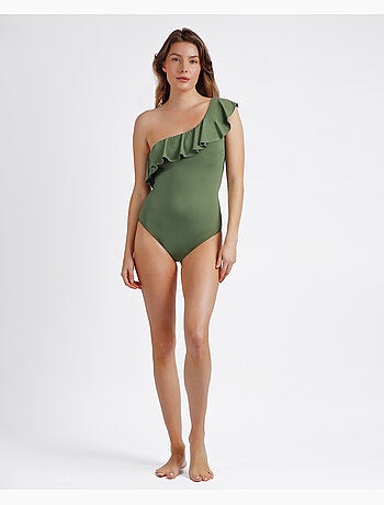 ADMAS Bañador Copas Volante Lateral para Mujer