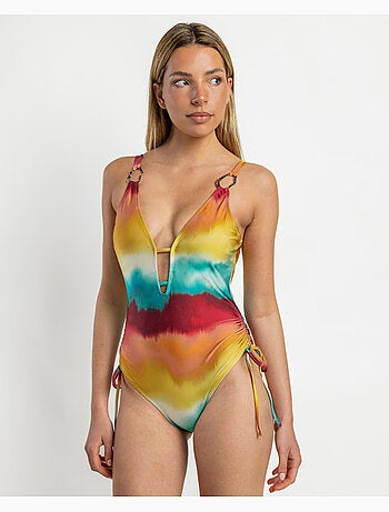 ADMAS Bañador Halter Escotado Boreal para Mujer