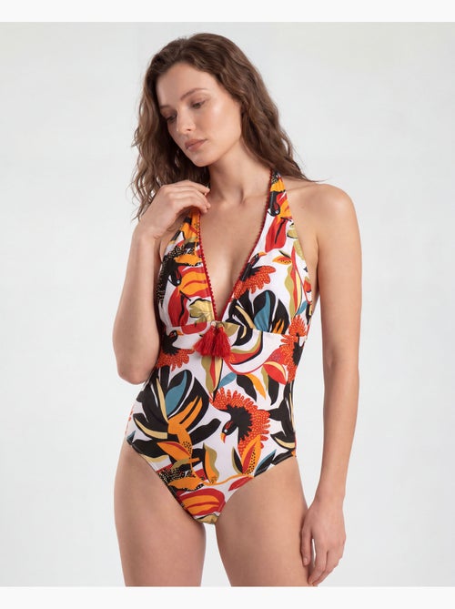 ADMAS Bañador Halter Multicolor Paradise para Mujer - Kiabi
