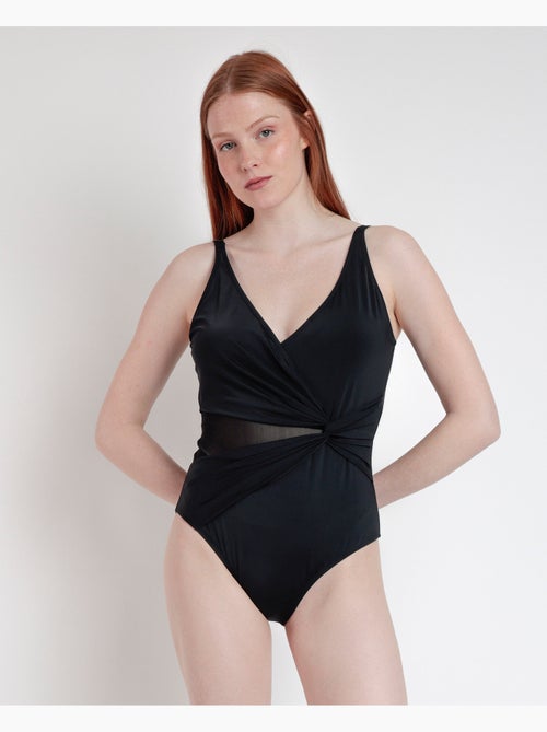 ADMAS Bañador Reductor Drapeado Night para Mujer - Kiabi ADMAS Bañador Reductor Drapeado Night para Mujer - Kiabi