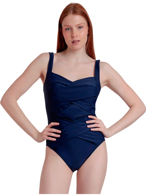 ADMAS Bañador Reductor Franjas Curvy para Mujer - Kiabi