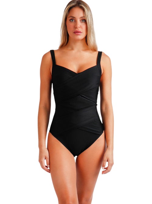 ADMAS Bañador Reductor Franjas Curvy para Mujer - Kiabi