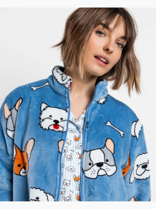 ADMAS Bata Calentita Manga Larga Ruff Morning para Mujer - Kiabi