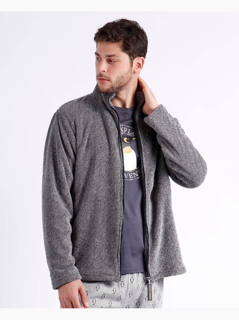 ADMAS Bata Manga Larga Calentita Explorer para Hombre Gris - Kiabi
