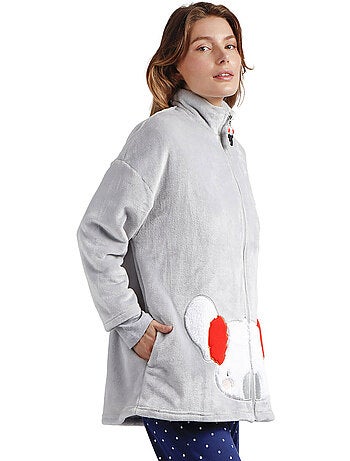 ADMAS Bata Manga Larga Calentita Good Morning Mouse para Mujer