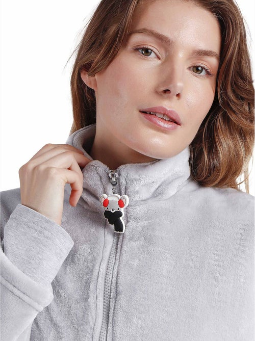 ADMAS Bata Manga Larga Calentita Good Morning Mouse para Mujer - Kiabi