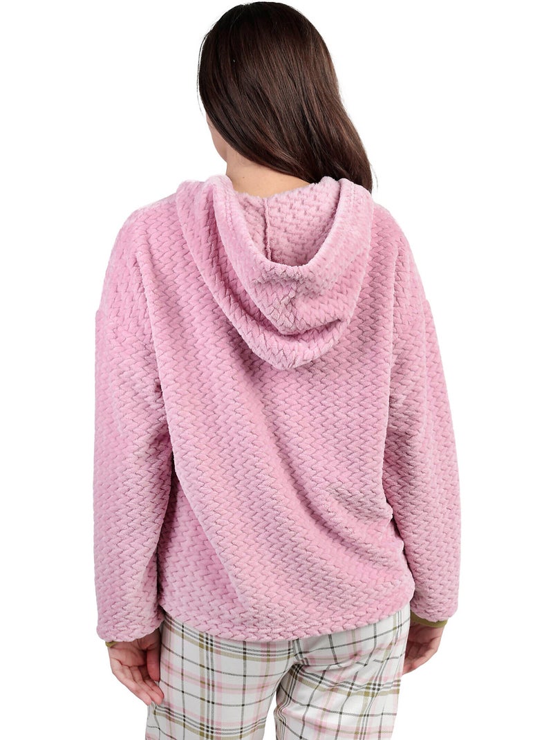 ADMAS Bata Manga Larga Calentita Smile Everyday para Mujer Rosa - Kiabi