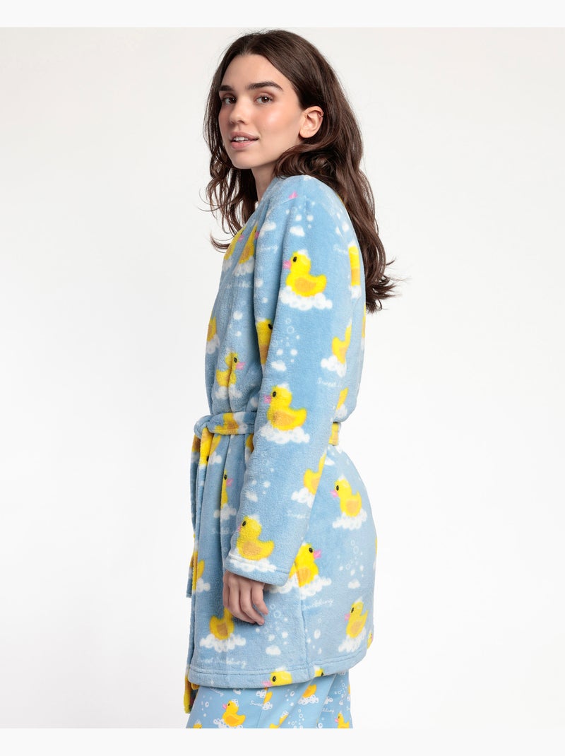 ADMAS Bata Manga Larga Calentita Sweet Duckling para Mujer Azul - Kiabi