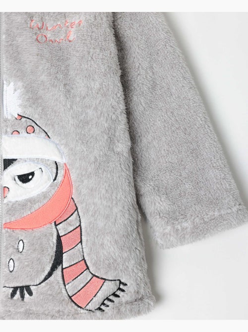 ADMAS Bata Manga Larga Calentita Winter Owl para Niña - Kiabi ADMAS Bata Manga Larga Calentita Winter Owl para Niña - Kiabi