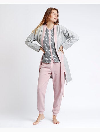 ADMAS Bata Manga Larga Sleep All Day para Mujer