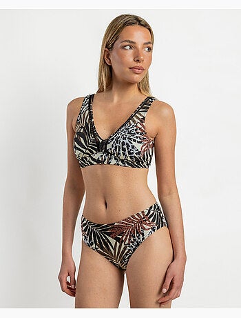 ADMAS Bikini Aro Capacidad Ethnic Multicolor Leaves para Mujer