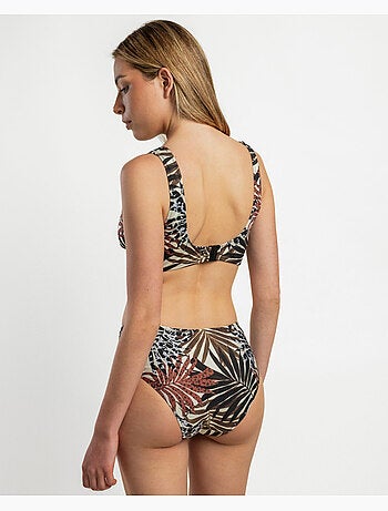 ADMAS Bikini Aro Capacidad Ethnic Multicolor Leaves para Mujer