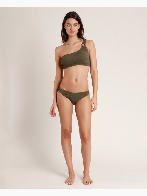 ADMAS Bikini Asimétrico Shiny Paradise para Mujer - Kiabi ADMAS Bikini Asimétrico Shiny Paradise para Mujer - Kiabi