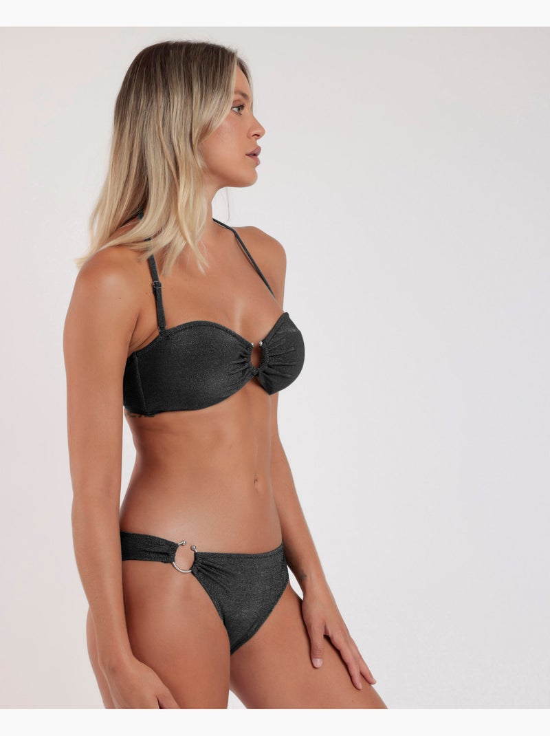 ADMAS Bikini Bandeau Dazzler para Mujer Negro - Kiabi