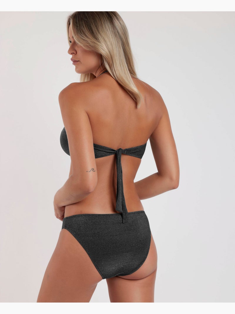 ADMAS Bikini Bandeau Dazzler para Mujer Negro - Kiabi