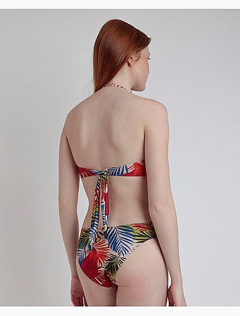 ADMAS Bikini Bandeau Desert Palm para Mujer