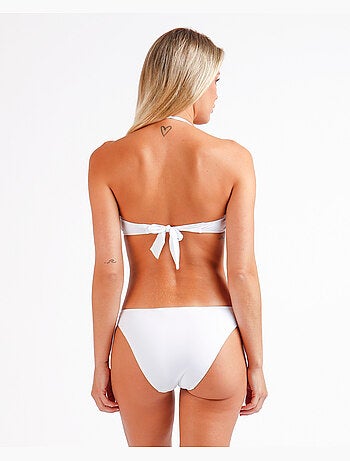 ADMAS Bikini Bandeau Embroidery Beach para Mujer
