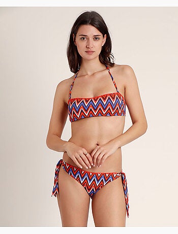 ADMAS Bikini Bandeau Ethnic Waves para Mujer