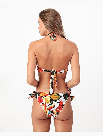 ADMAS Bikini Bandeau Multicolor Paradise para Mujer