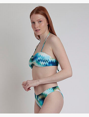 ADMAS Bikini Bandeau Sea Shore para Mujer