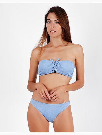 ADMAS Bikini Bandeau Smock Swim para Mujer