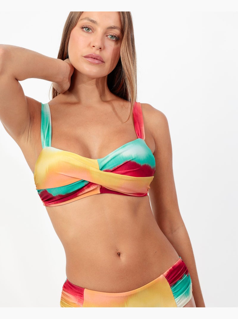 ADMAS Bikini Capacidad Drapeado Boreal para Mujer Multicolor - Kiabi