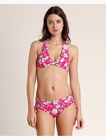 ADMAS Bikini Halter Beach Flowers para Mujer