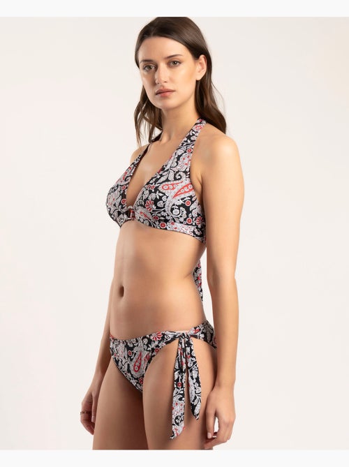 ADMAS Bikini Halter Black Cachemire para Mujer - Kiabi ADMAS Bikini Halter Black Cachemire para Mujer - Kiabi
