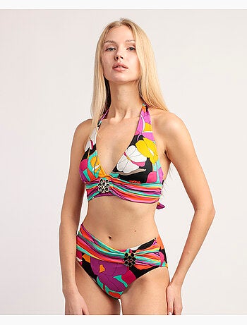 ADMAS Bikini Halter Sunflowers para Mujer