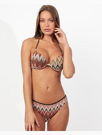 ADMAS Bikini Push Up Sea Waves para Mujer