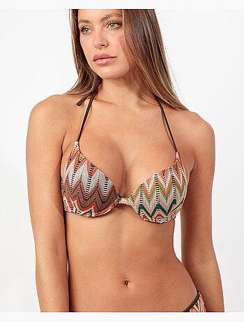 ADMAS Bikini Push Up Sea Waves para Mujer